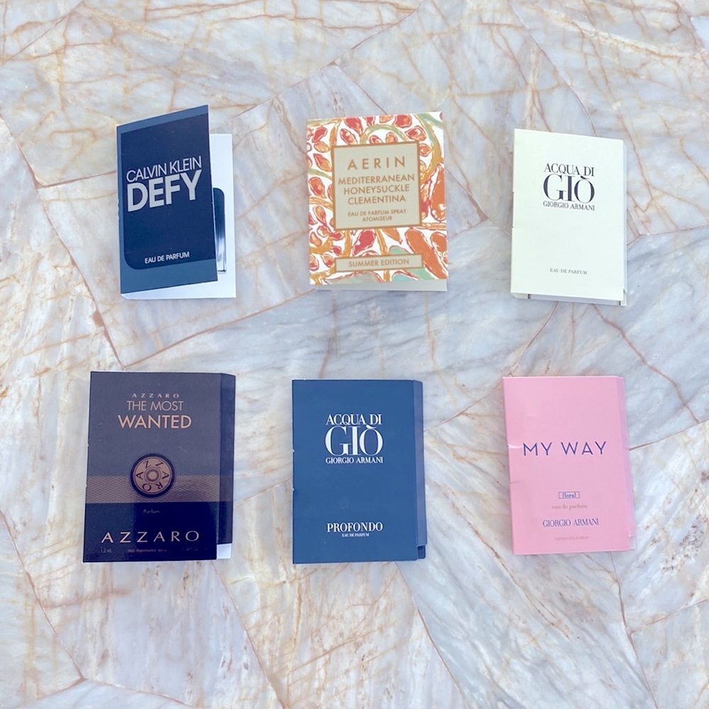 Lot of 6 Mini Designer Set Fragrance Tube